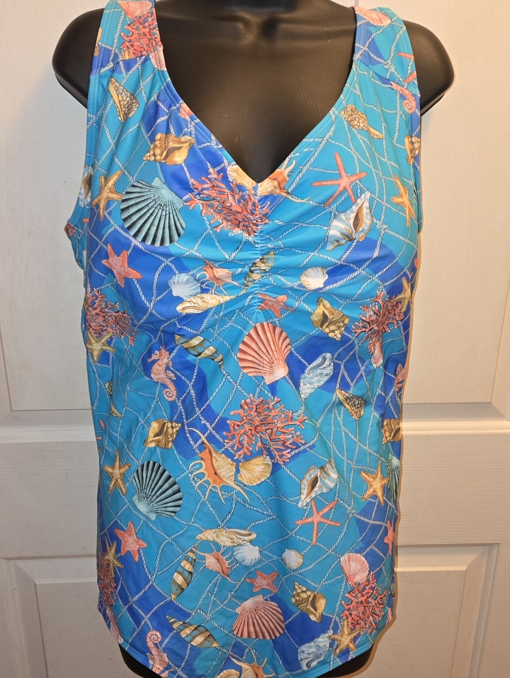 Plus Size Caribbean Sea One Piece Swimsuit